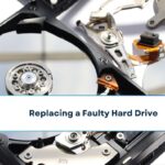 Close up of a Hard Disk Drive