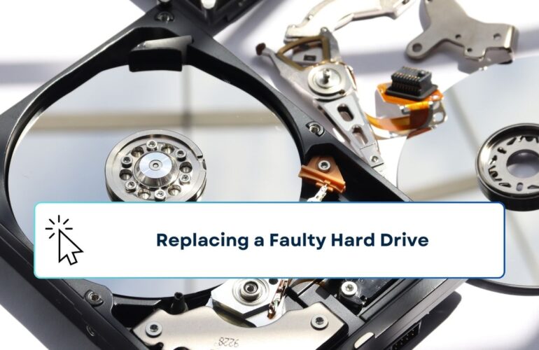 Close up of a Hard Disk Drive